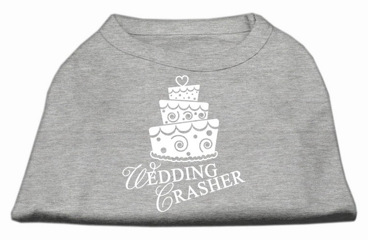 Wedding Crasher Screen Print Shirt Grey XS